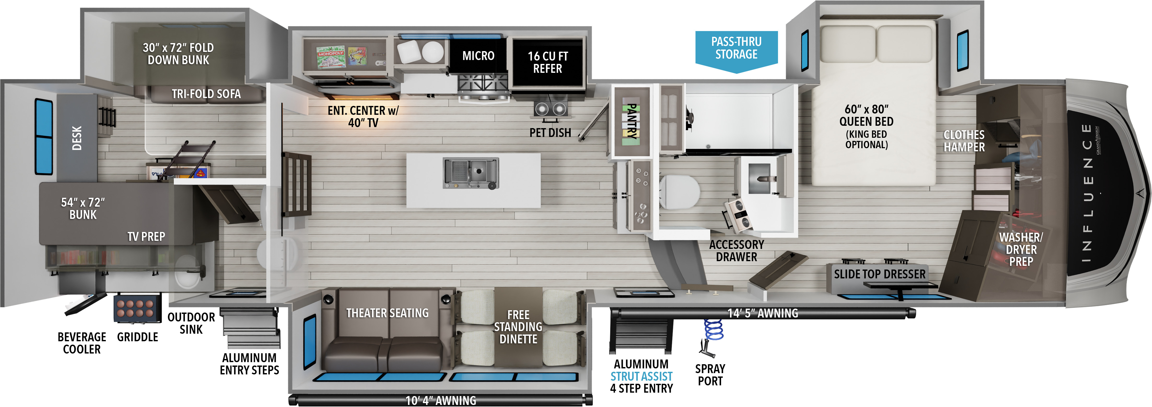 2026 Grand Design Influence 3704BH in grand bay AL