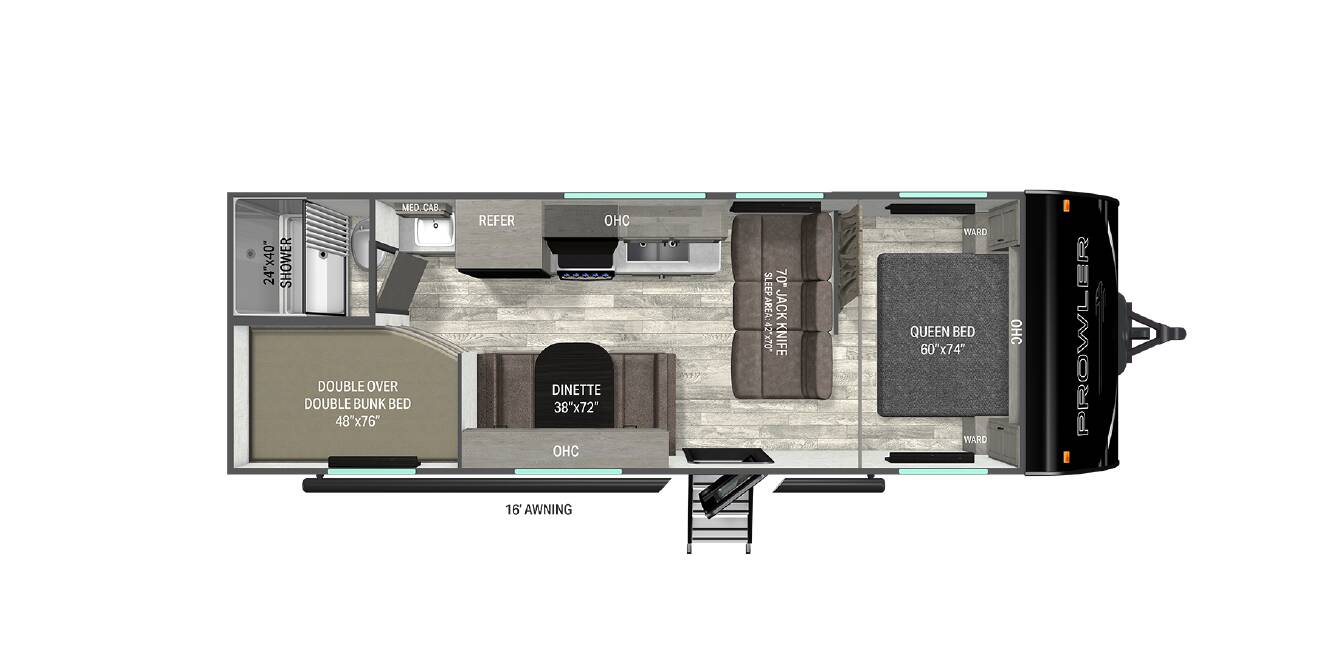 A photo of this 2027 Heartland Prowler 2600BH