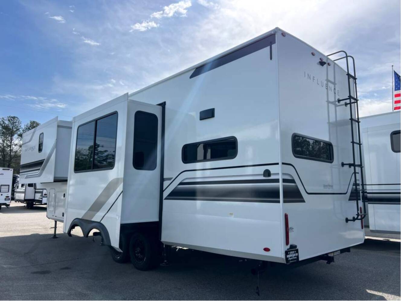 A photo of this 2026 Grand Design Influence 3203GK
