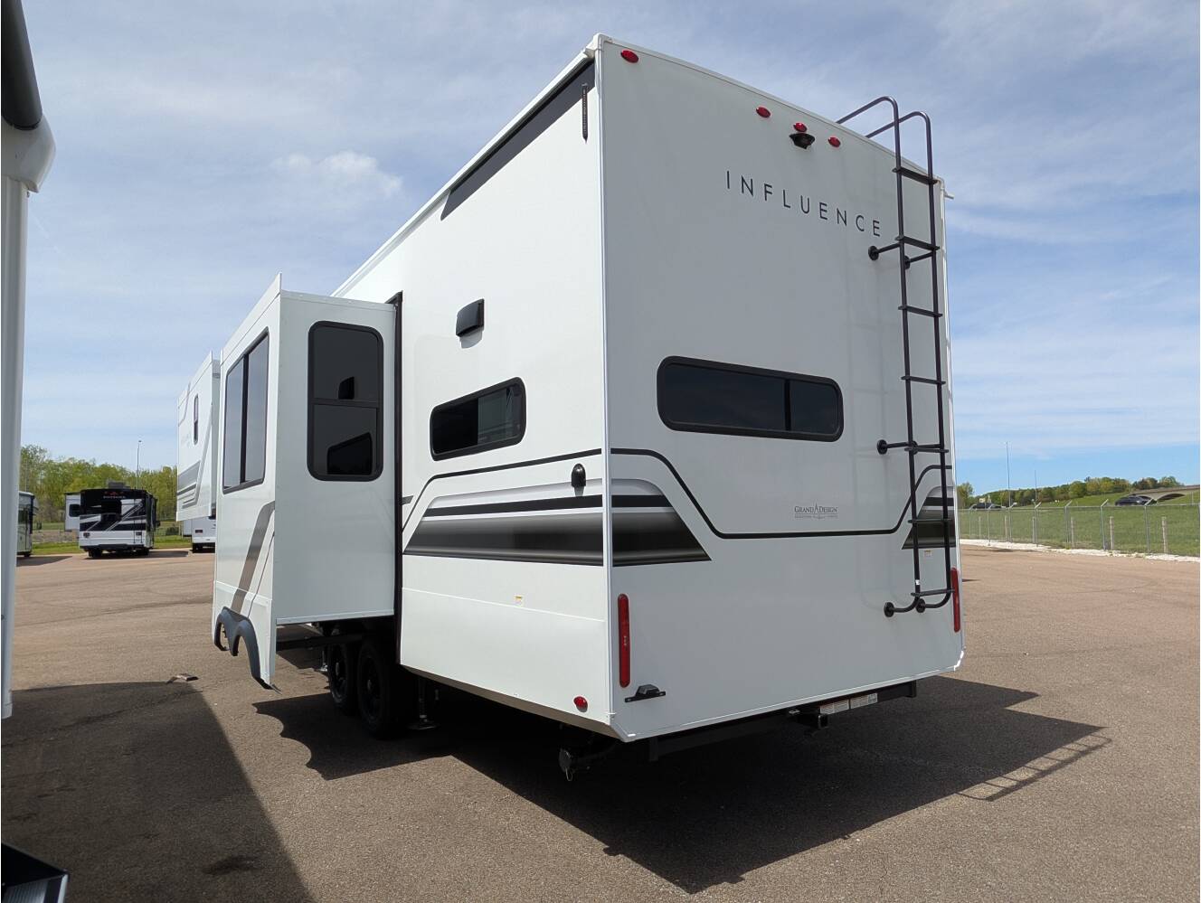 A photo of this 2026 Grand Design Influence 3203GK