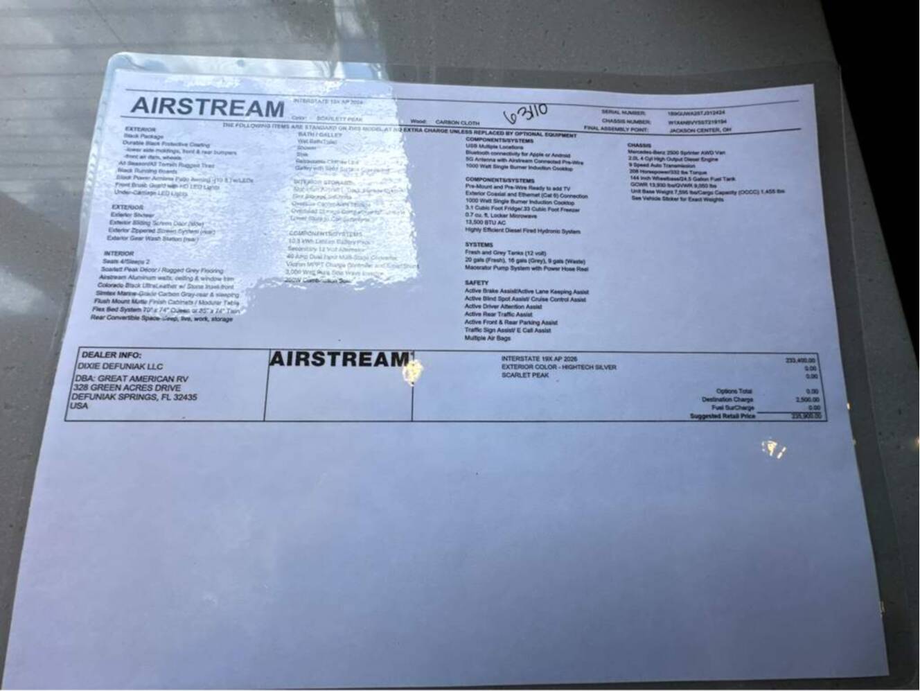 A photo of this 2026 Airstream Interstate 19X