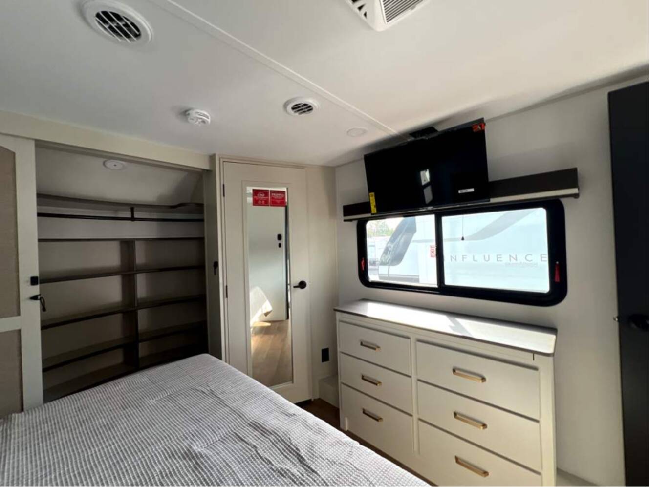 A photo of this 2026 Grand Design Influence 3203GK