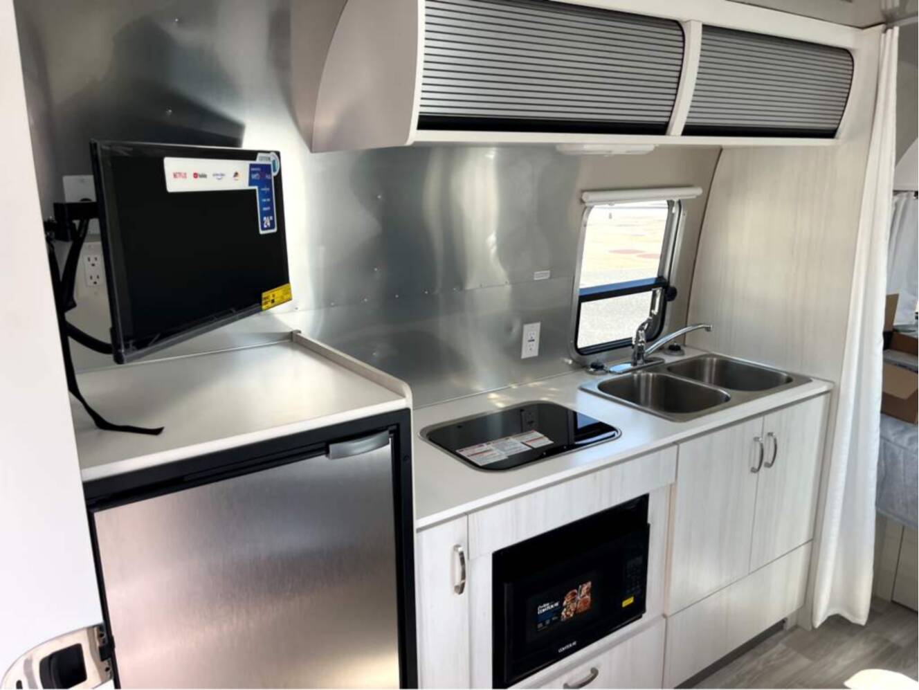 A photo of this 2026 Airstream Bambi 22FB
