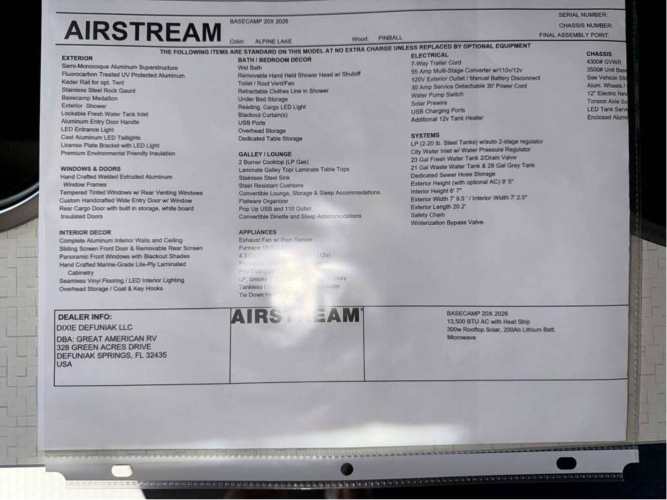 A photo of this 2026 Airstream Basecamp 20X