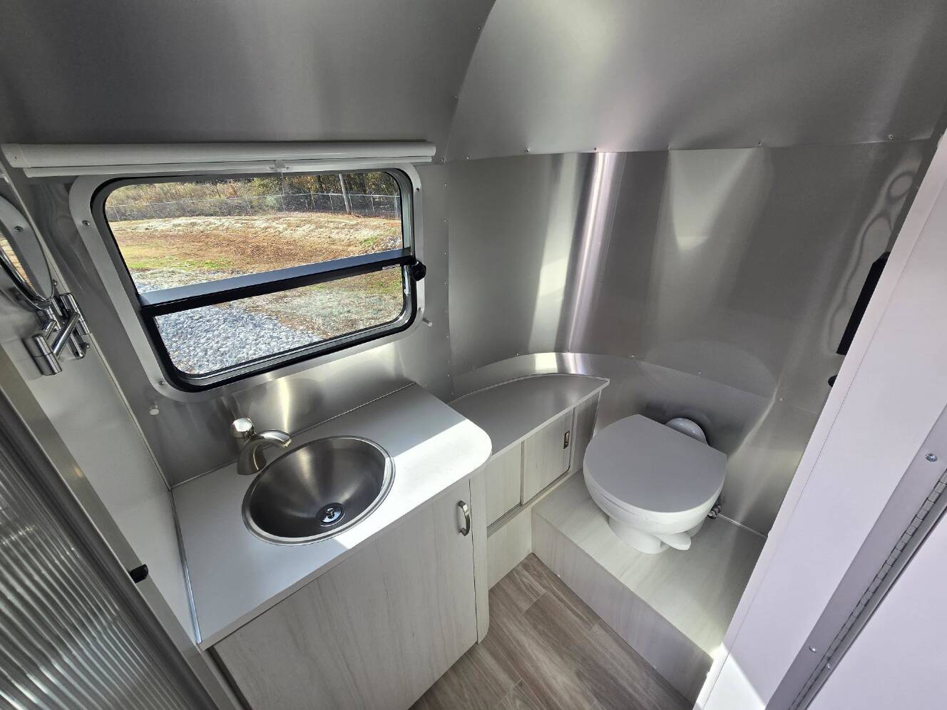 A photo of this 2026 Airstream Bambi 22FB