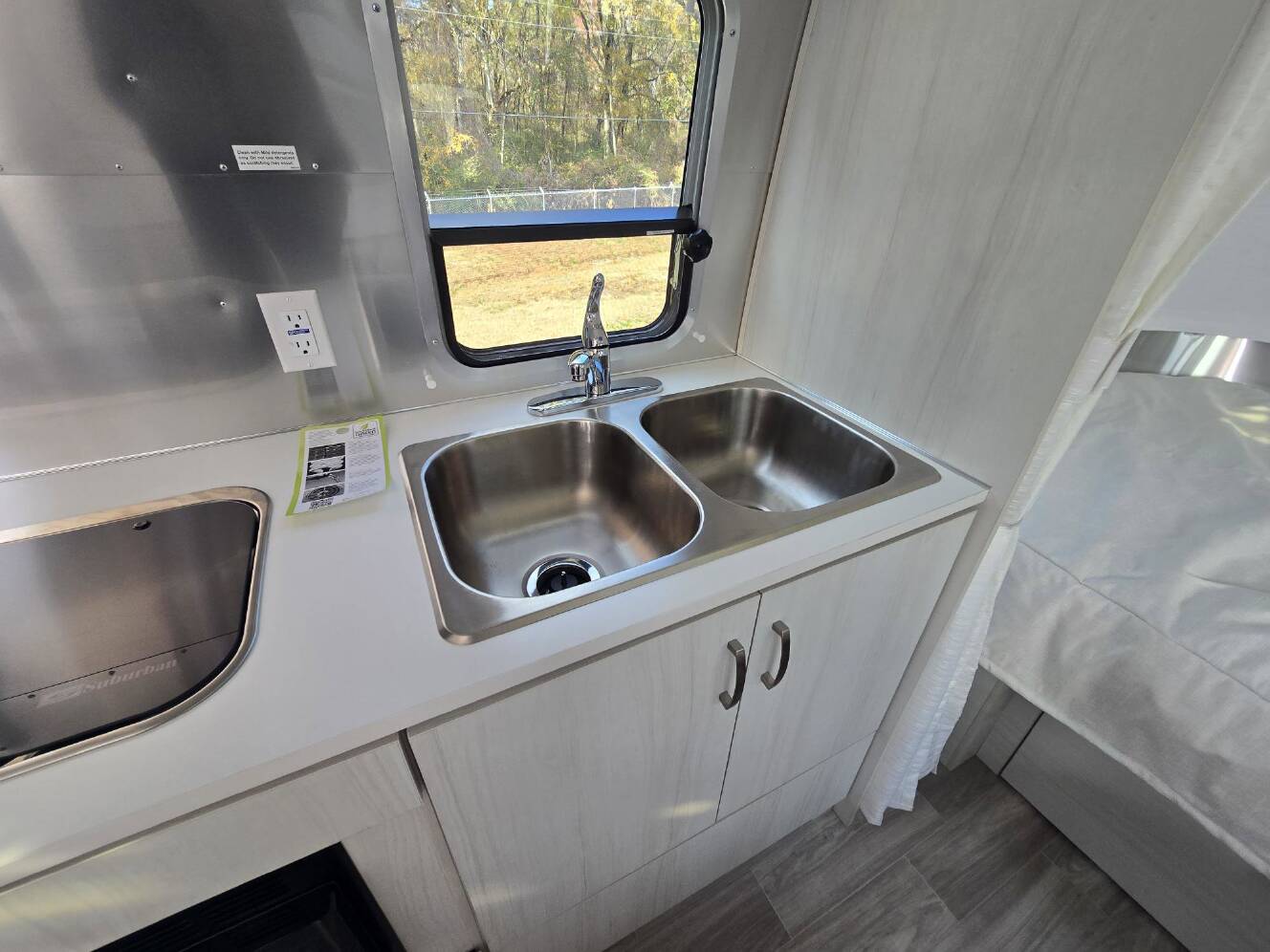 A photo of this 2026 Airstream Bambi 22FB