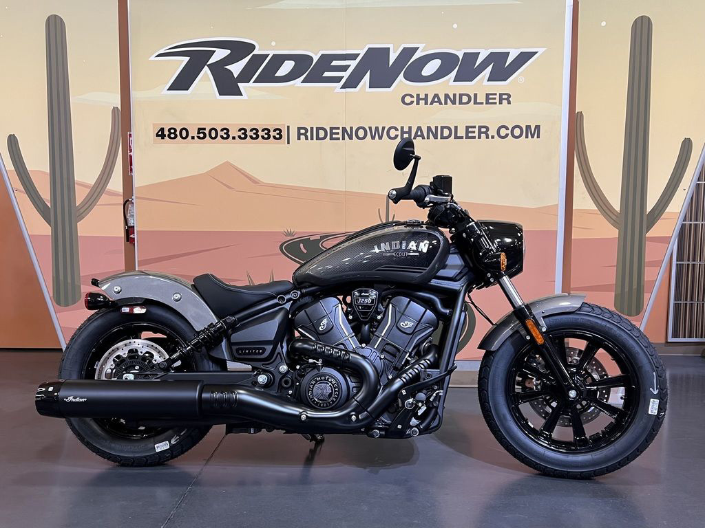 2026 Indian Scout Bobber Limited +Tech Heavy Metal Smoke BASE in Chandler, AZ