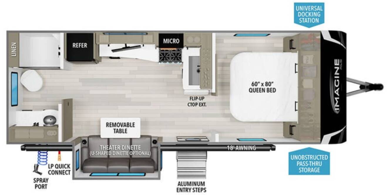A photo of this 2026 Grand Design Imagine XLS 22RBE