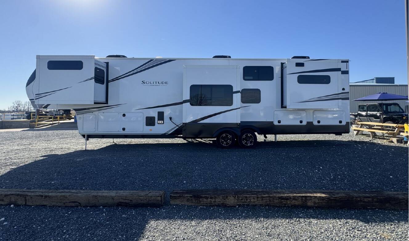 A photo of this 2026 Grand Design Solitude 390RK