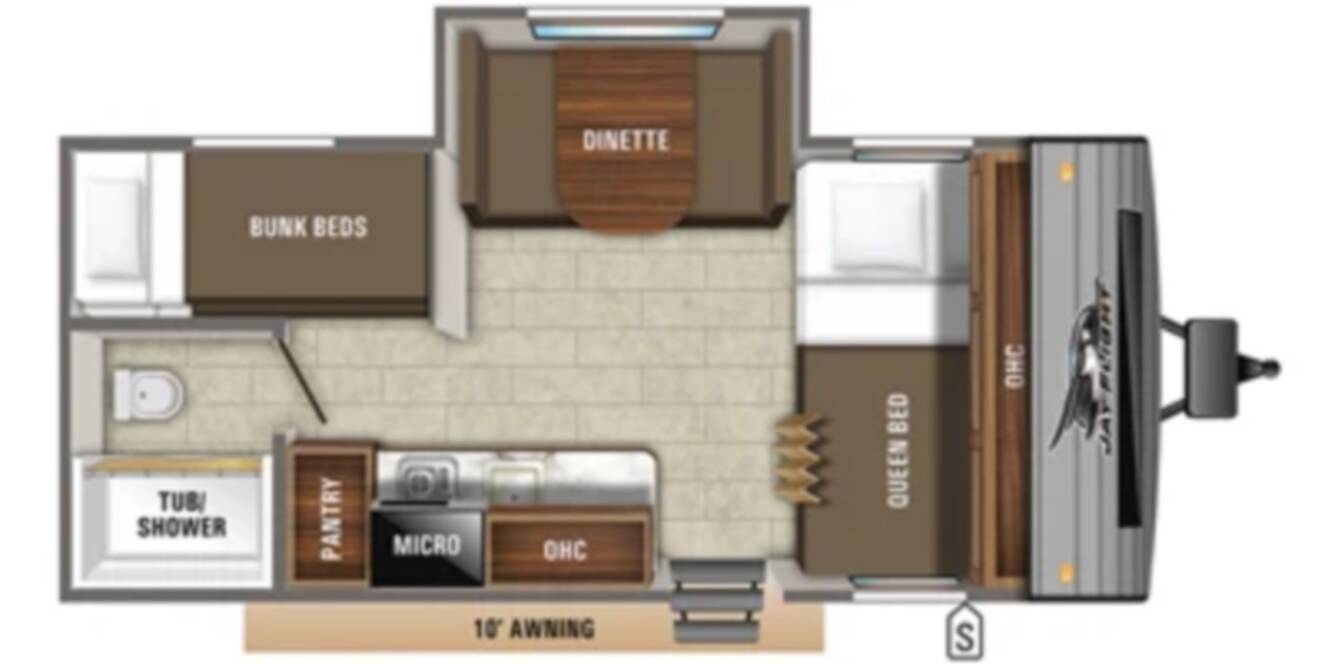 A photo of this 2021 Jayco JAY FLIGHT SLX 184BS
