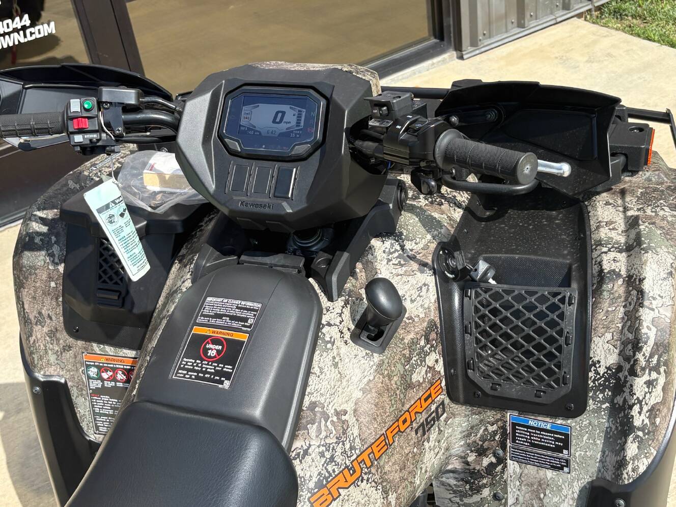 A photo of this 2026 Kawasaki Brute Force® 750 SE EPS Camo