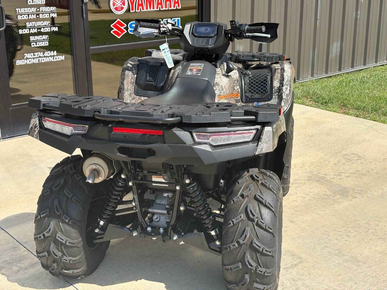 A photo of this 2026 Kawasaki Brute Force® 750 SE EPS Camo