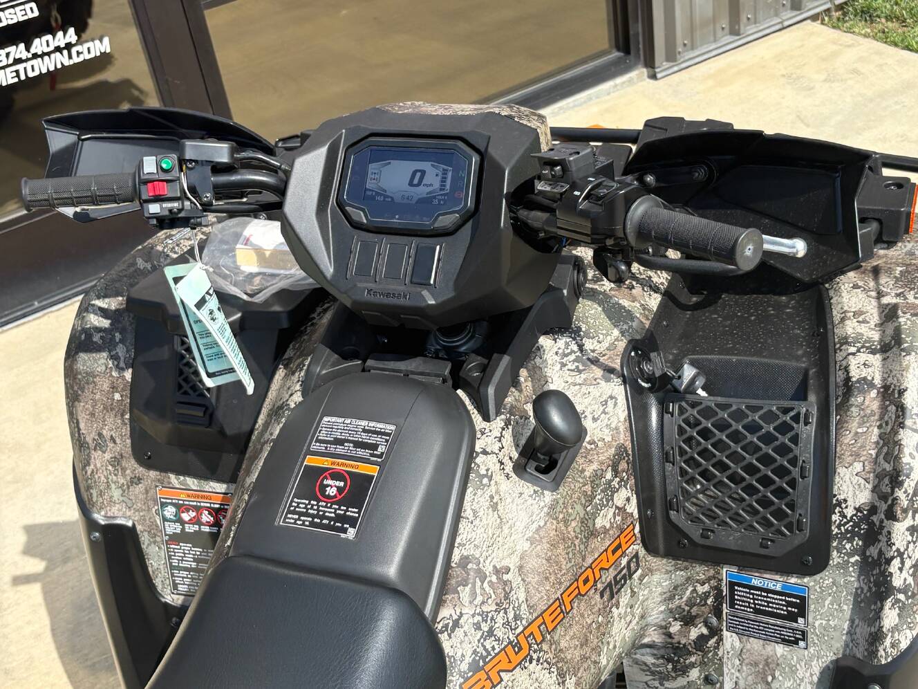 A photo of this 2026 Kawasaki Brute Force® 750 SE EPS Camo