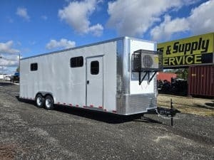 2026 arisingtrailers 8.5x24 Tandem Axle Enclosed Office Trailer Double Offic in Byron, GA