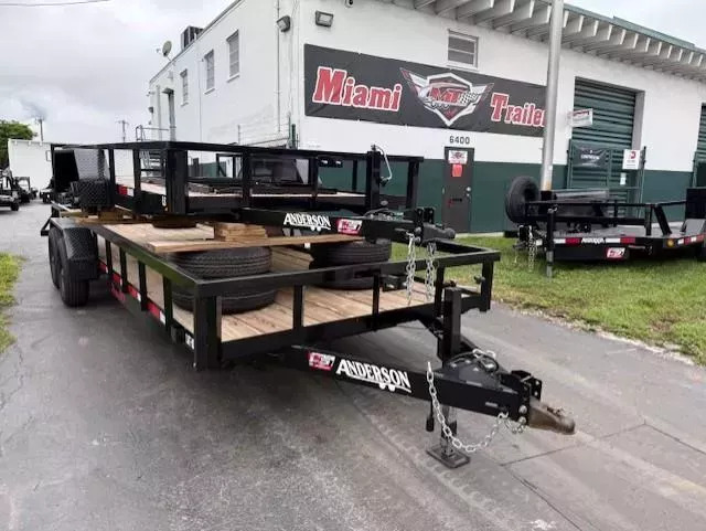 2025 Anderson Manufacturing 7X22 OPEN UTILITY Landscape Trailer in Miami, FL