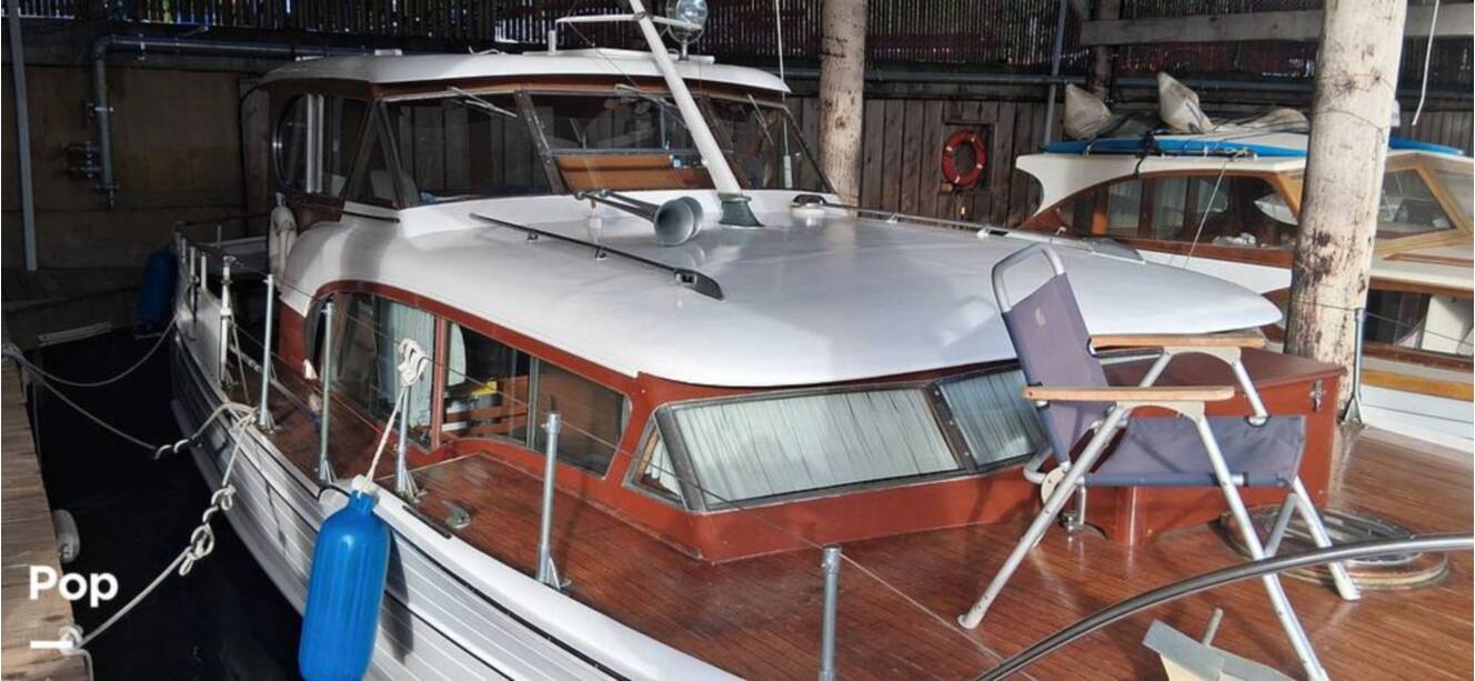 A photo of this 1957 Chris-Craft Constellation 38
