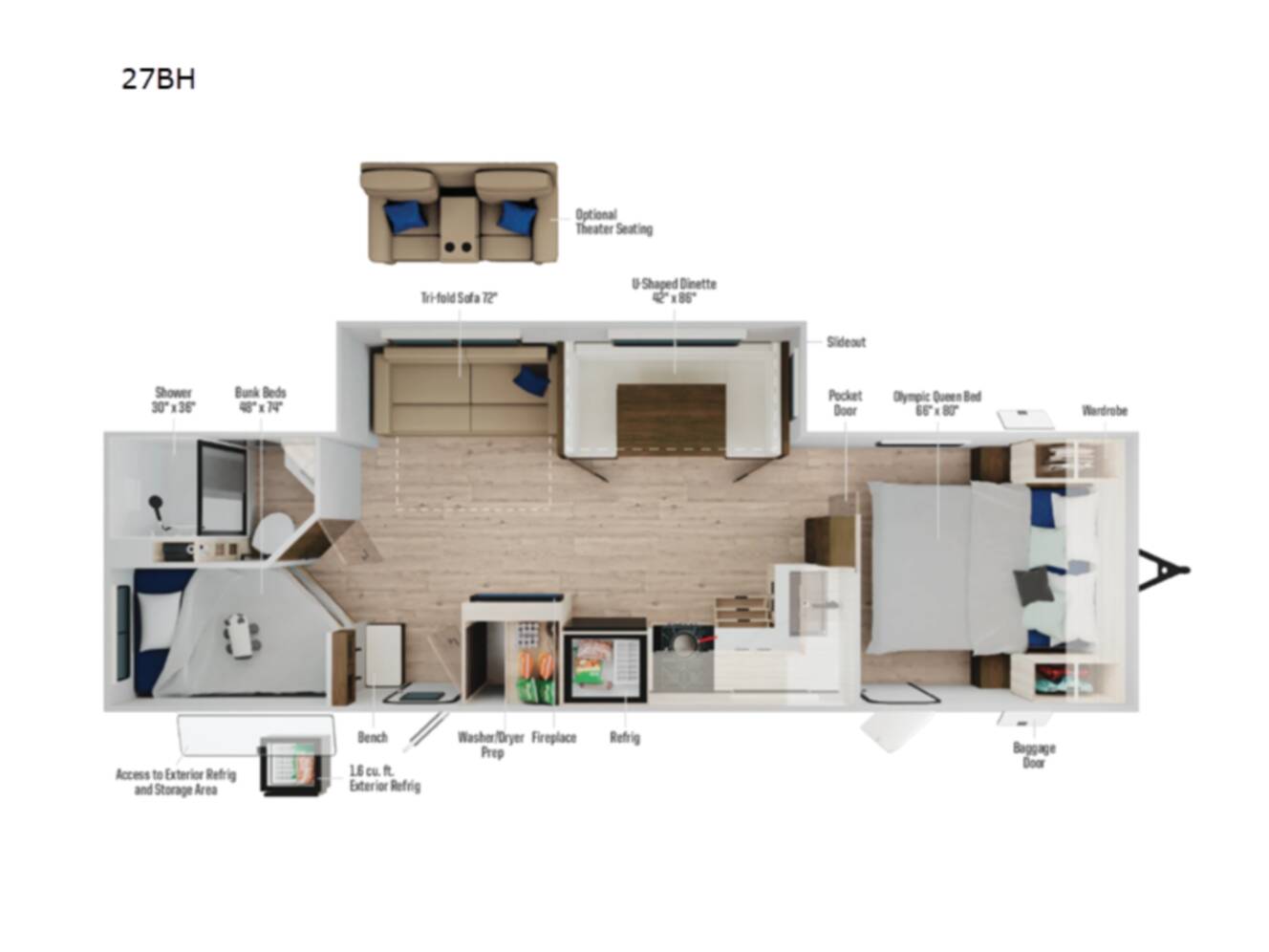 A photo of this 2026 Winnebago Access 27BH