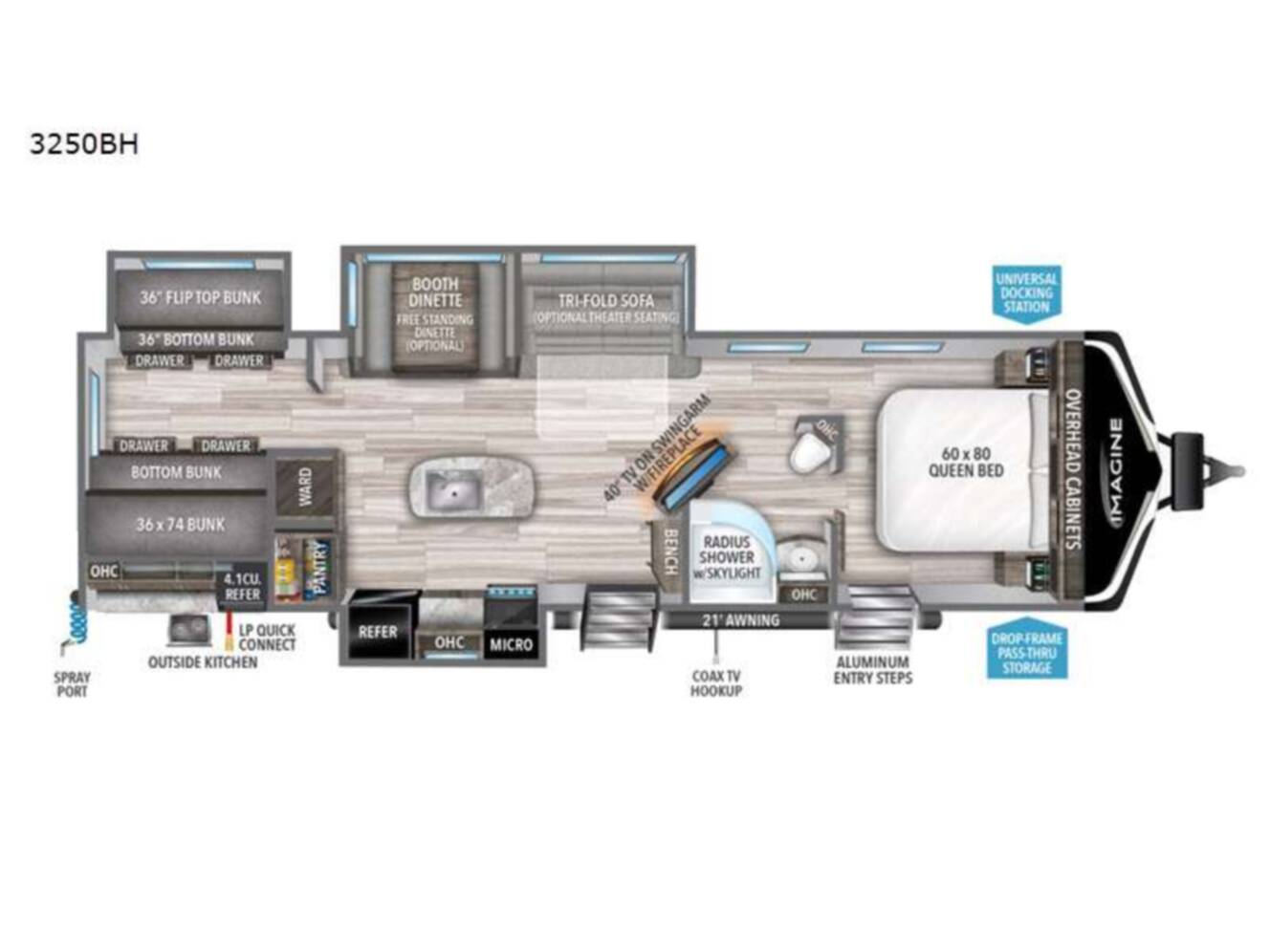 A photo of this 2022 Grand Design Imagine 3250BH