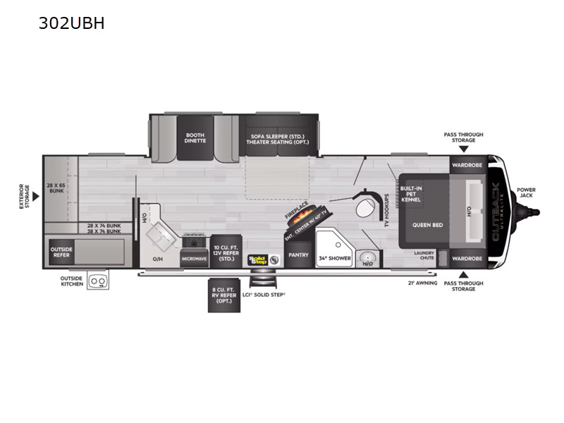 2022 Keystone Rv Outback 302UBH in kings mountain NC