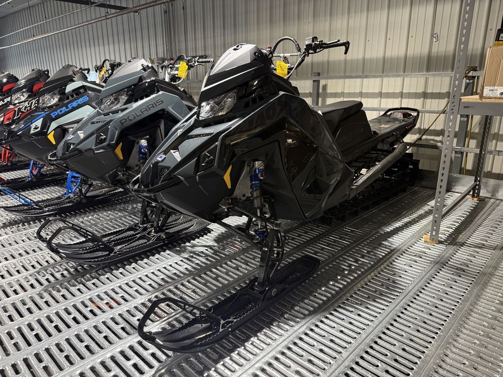 2026 Polaris® Patriot Boost RMK Khaos 155 Gloss Black / Blue Dusk in rochester MN