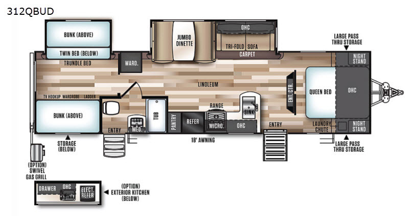2019 Forest River Rv Salem Hemisphere GLX 312QBUD in smyrna DE