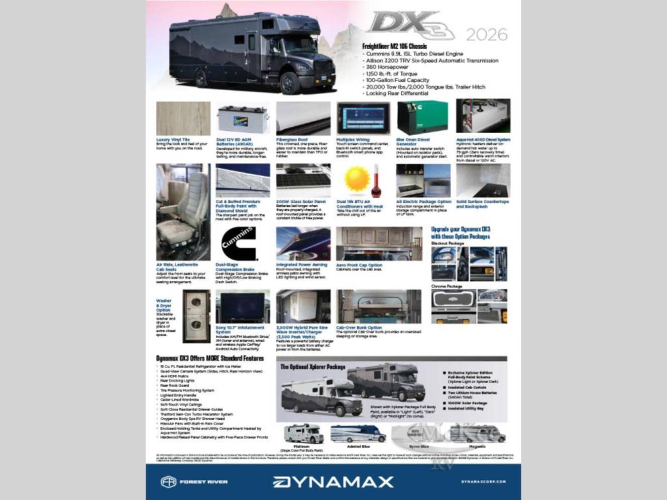 A photo of this 2027 Dynamax DX3 34KD