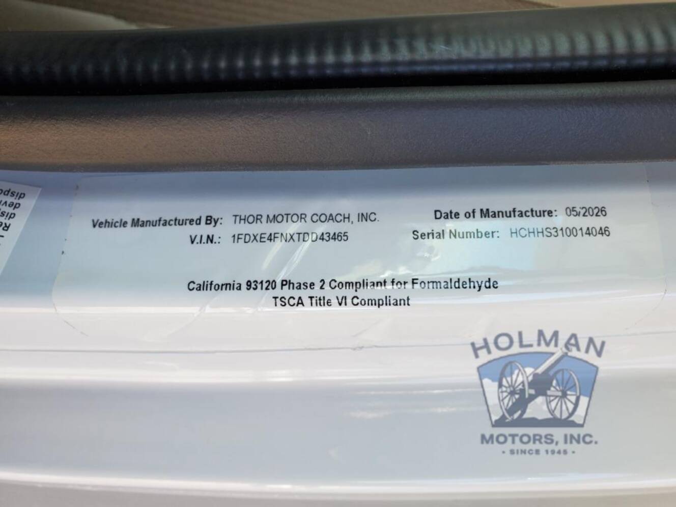 A photo of this 2027 Thor Motor Coach Quantum HS31
