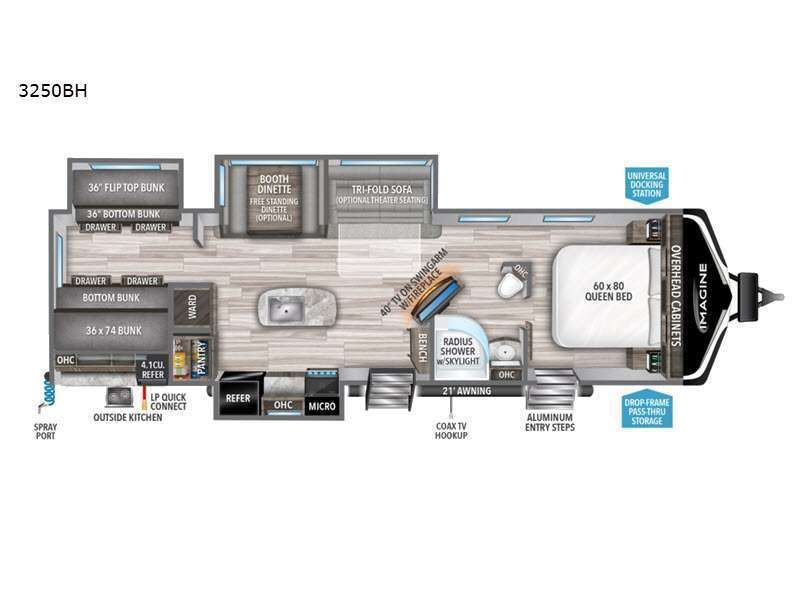 A photo of this 2022 Grand Design Imagine 3250BH