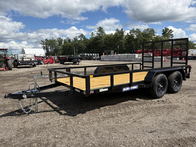 2026 SURE-TRAC 7X14 7K Powder Coated Tube Top Utility Trailer W/ in Turner, ME