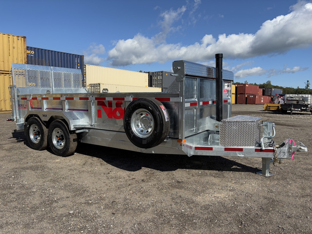 2026 N&N 7X16 15K Galvanized Dump Trailer W/ Combo/Landscap in Turner, ME
