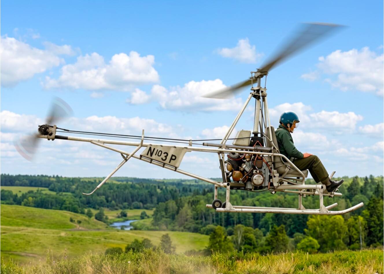 A photo of this 2026 Adams-Wilson Choppy Homebuilt Helicopter Choppy Hobbycopter Construction Plans
