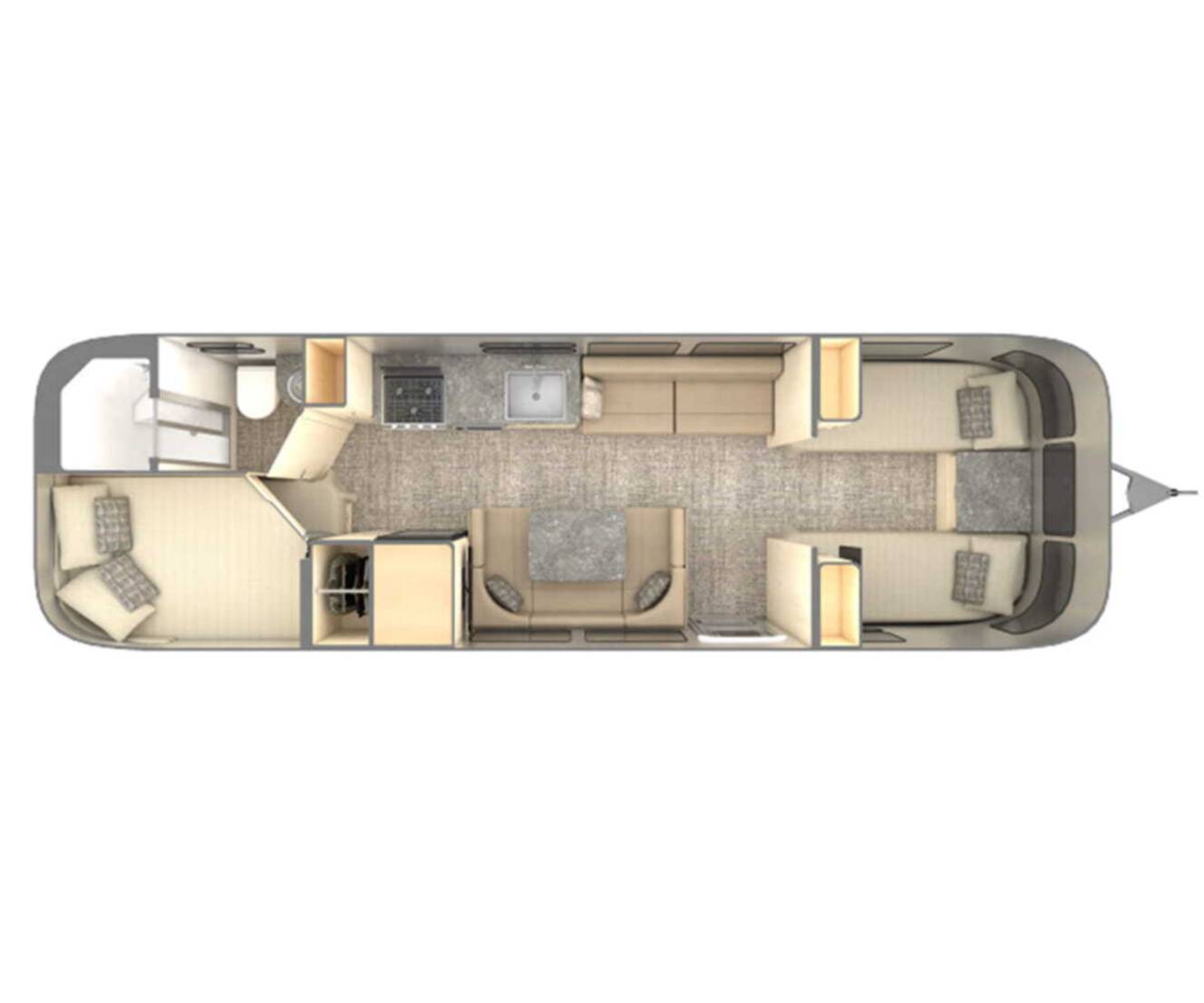 A photo of this 2026 Airstream Flying Cloud 30FB Bunk