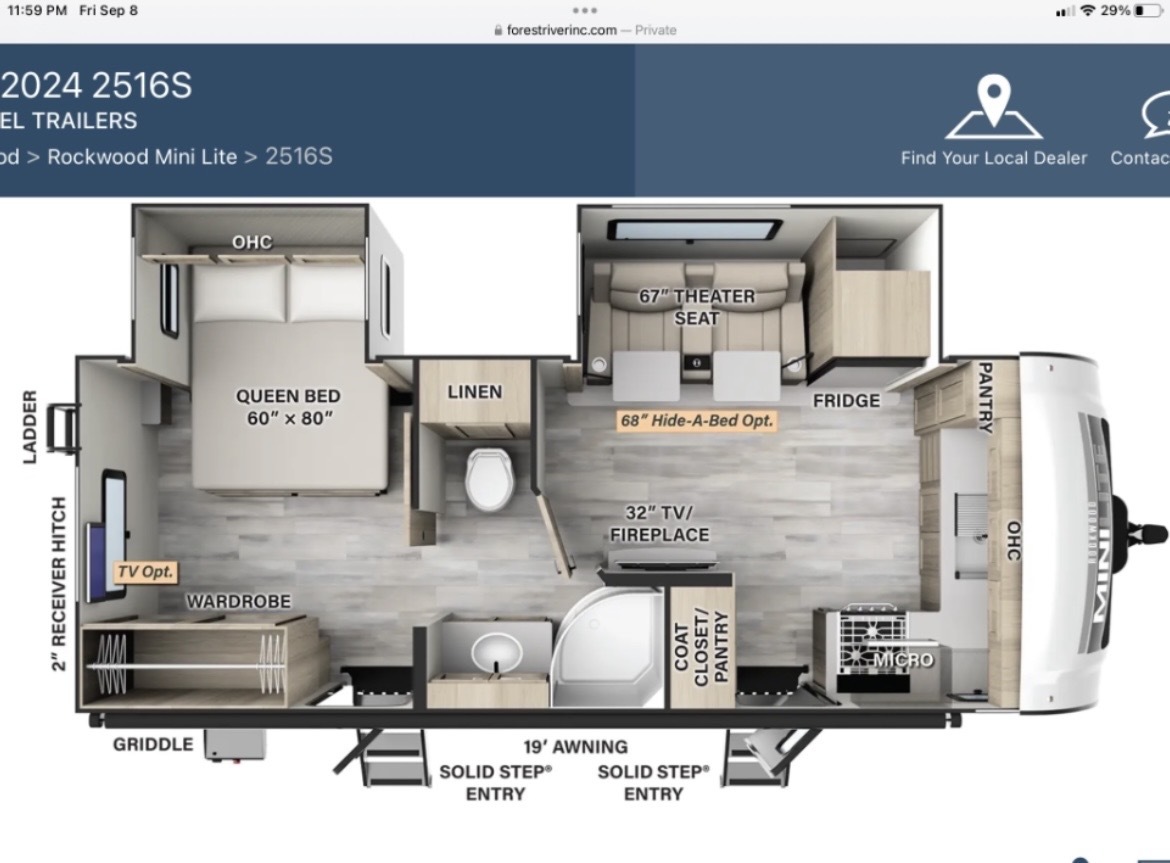2024 Forest River ROCKWOOD MINI LITE 2516S RV