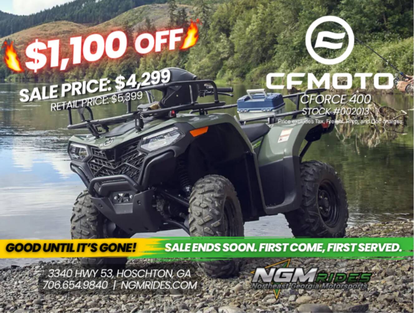 A photo of this 2025 CFMOTO CForce 400