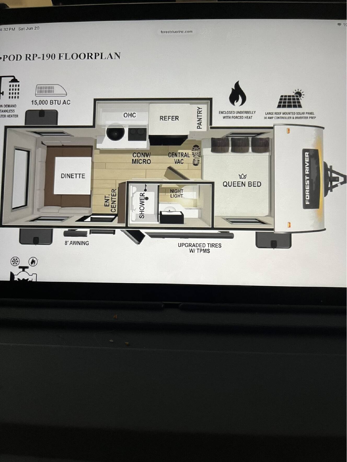 A photo of this 2023 Forest River R-POD 190