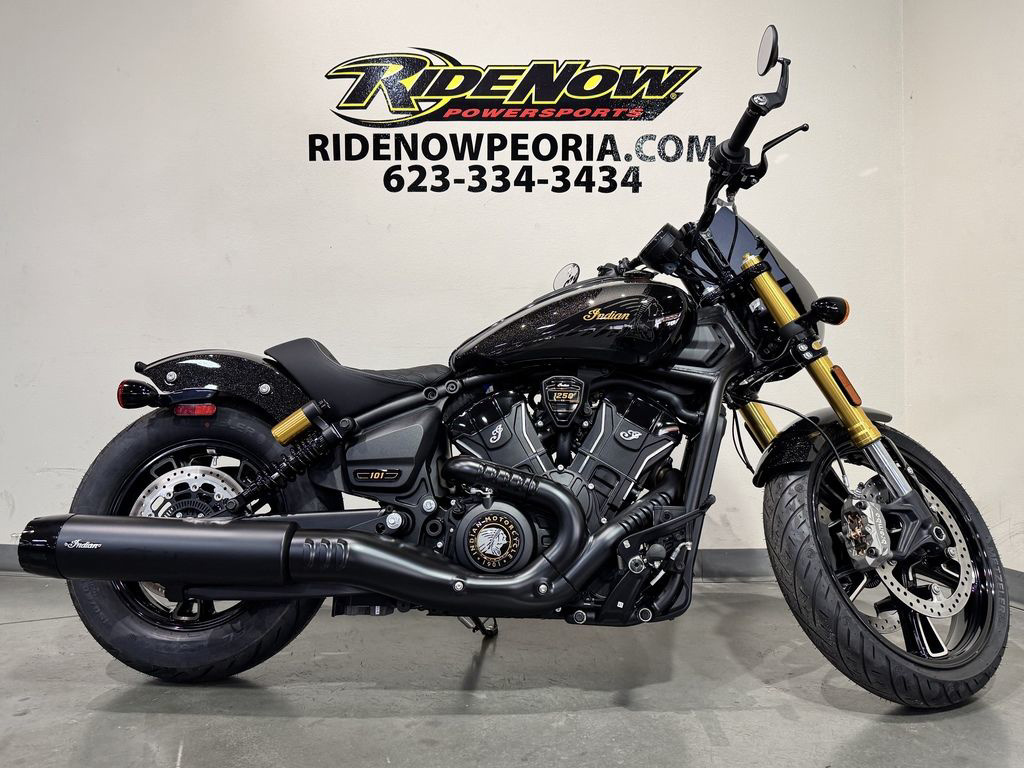 2026 Indian 101 Scout Black Crystal With Super Graphite BASE in Peoria, AZ