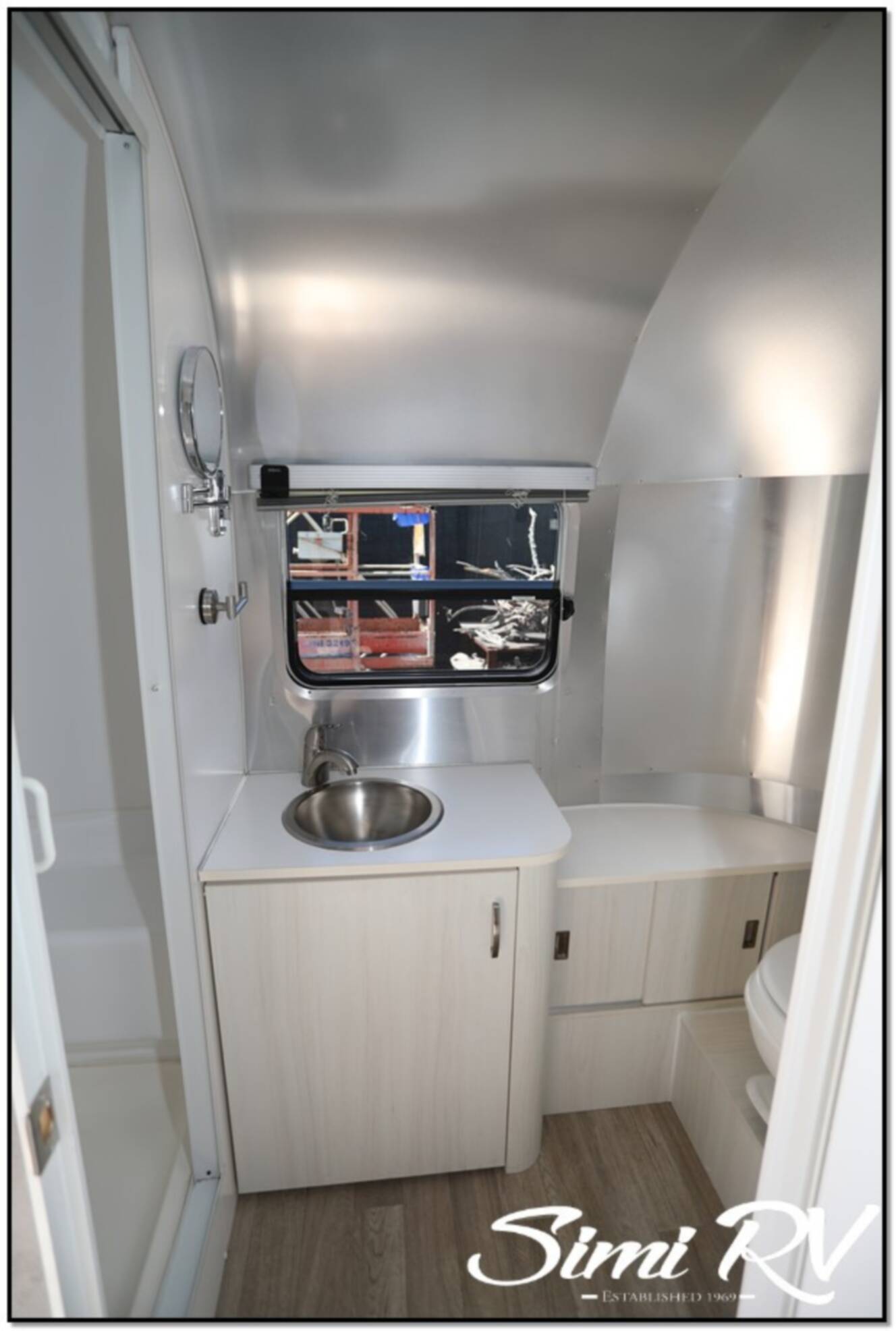 A photo of this 2020 Airstream Bambi 22FB