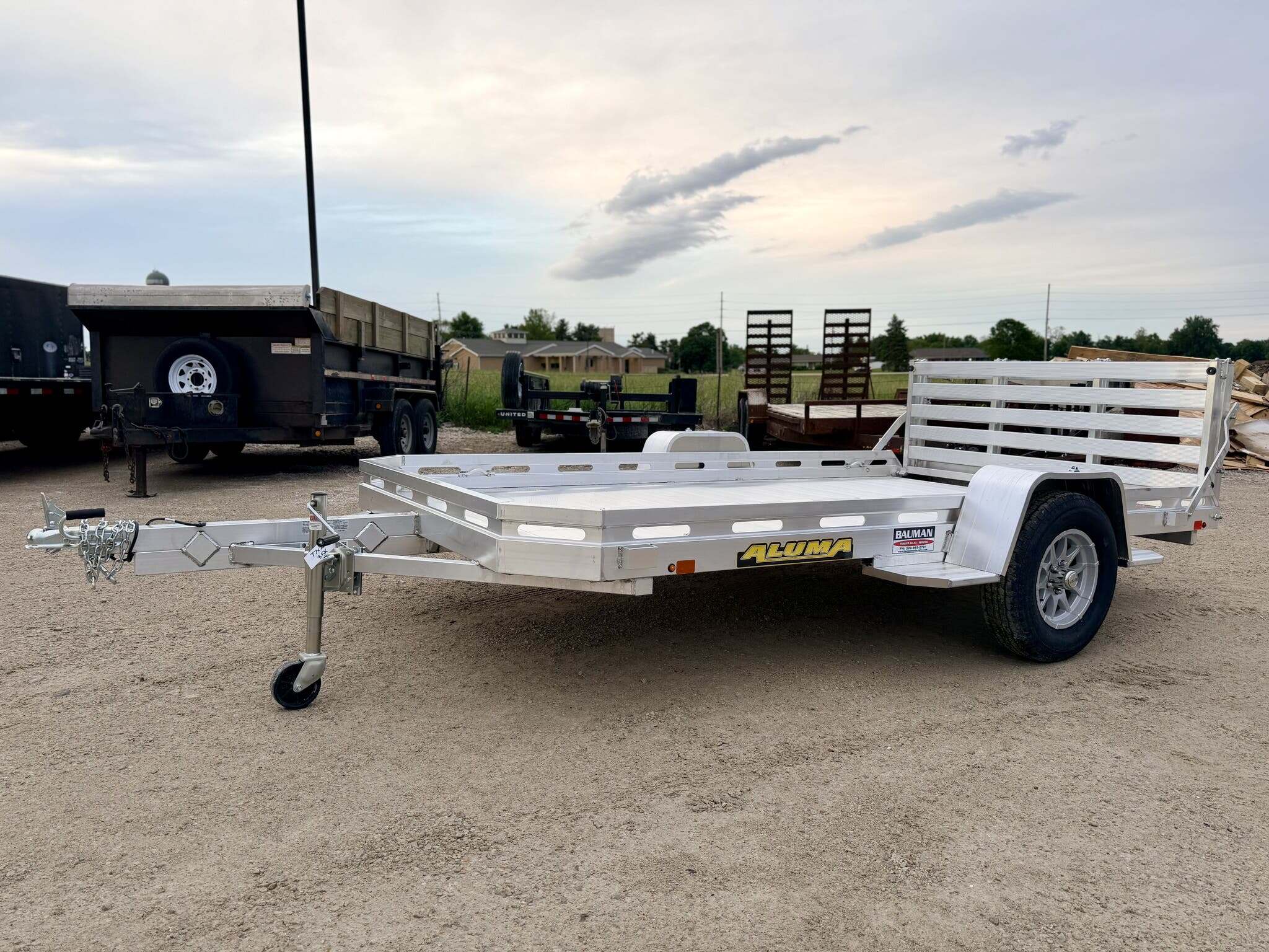2027 Aluma 7712H-S-BT 77X12 HEAVY SINGLE AXLE UTILTY TRAILER in Goodfield, IL