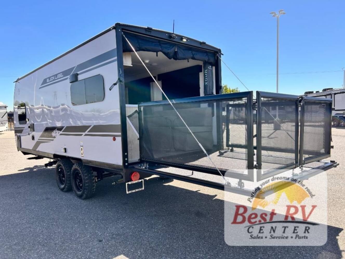 A photo of this 2027 Forest River Rv Cherokee Grey Wolf Black Label 18RRBL