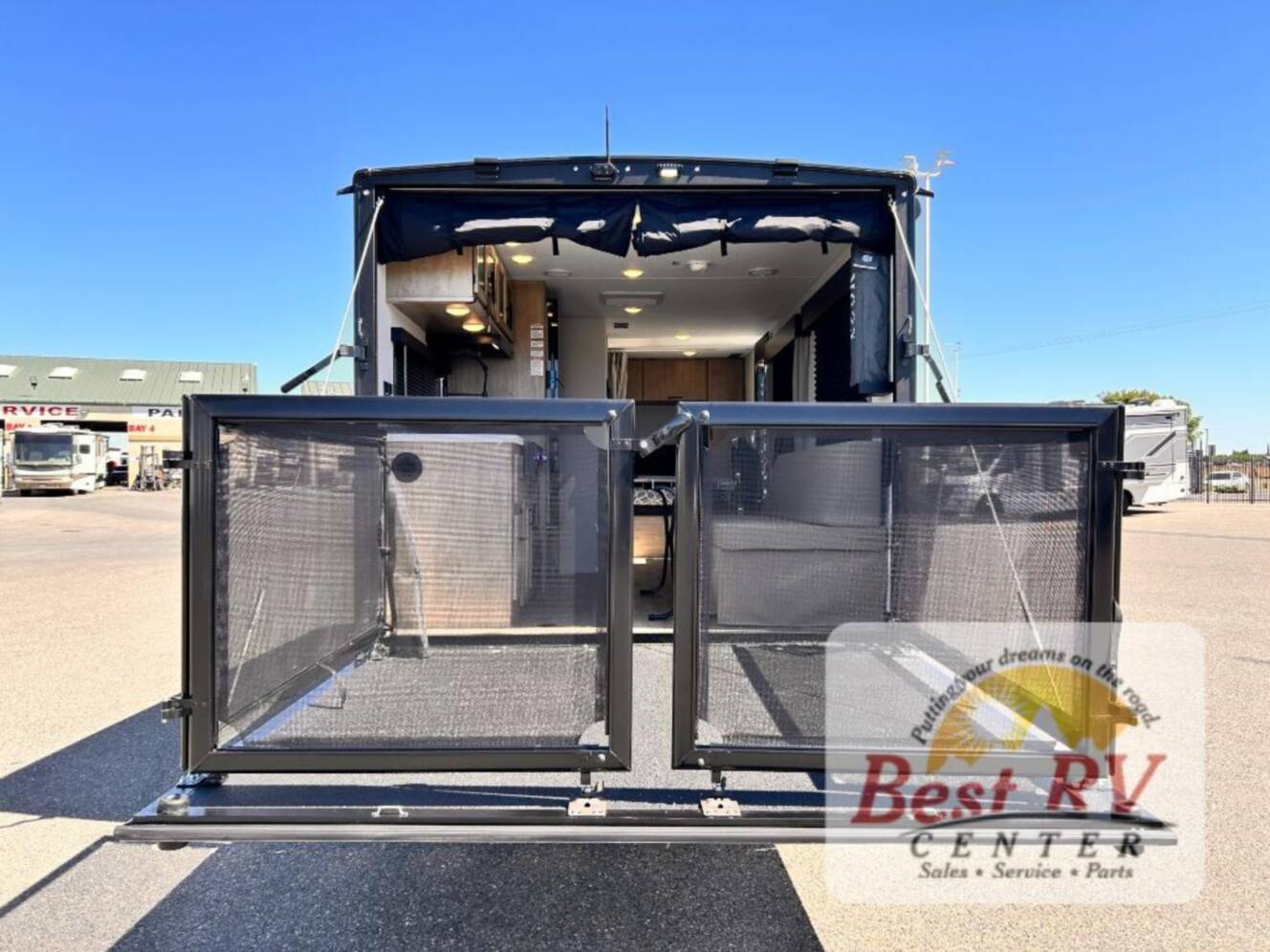 A photo of this 2027 Forest River Rv Cherokee Grey Wolf Black Label 18RRBL