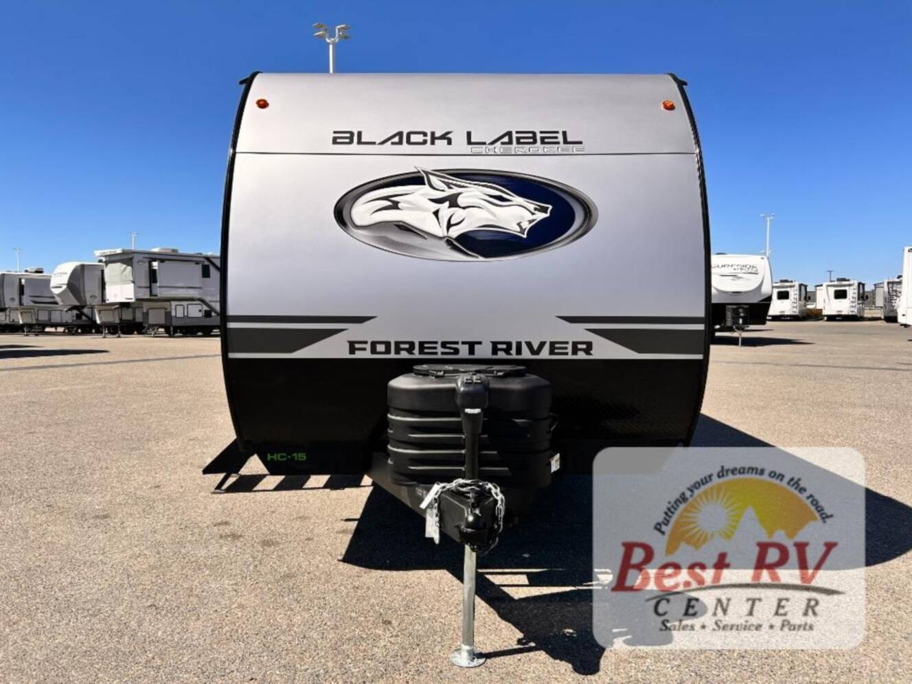 A photo of this 2027 Forest River Rv Cherokee Grey Wolf Black Label 18RRBL