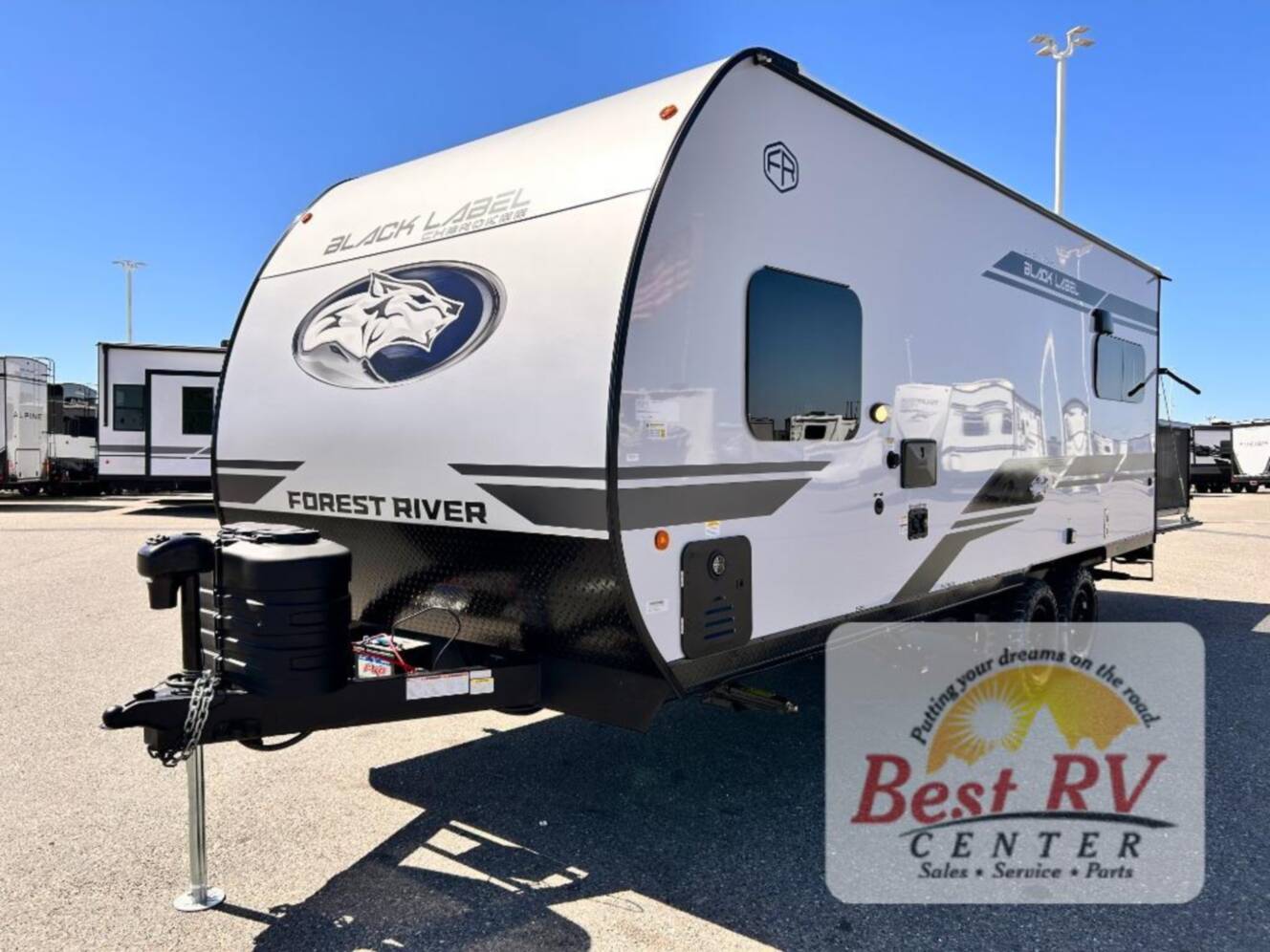A photo of this 2027 Forest River Rv Cherokee Grey Wolf Black Label 18RRBL