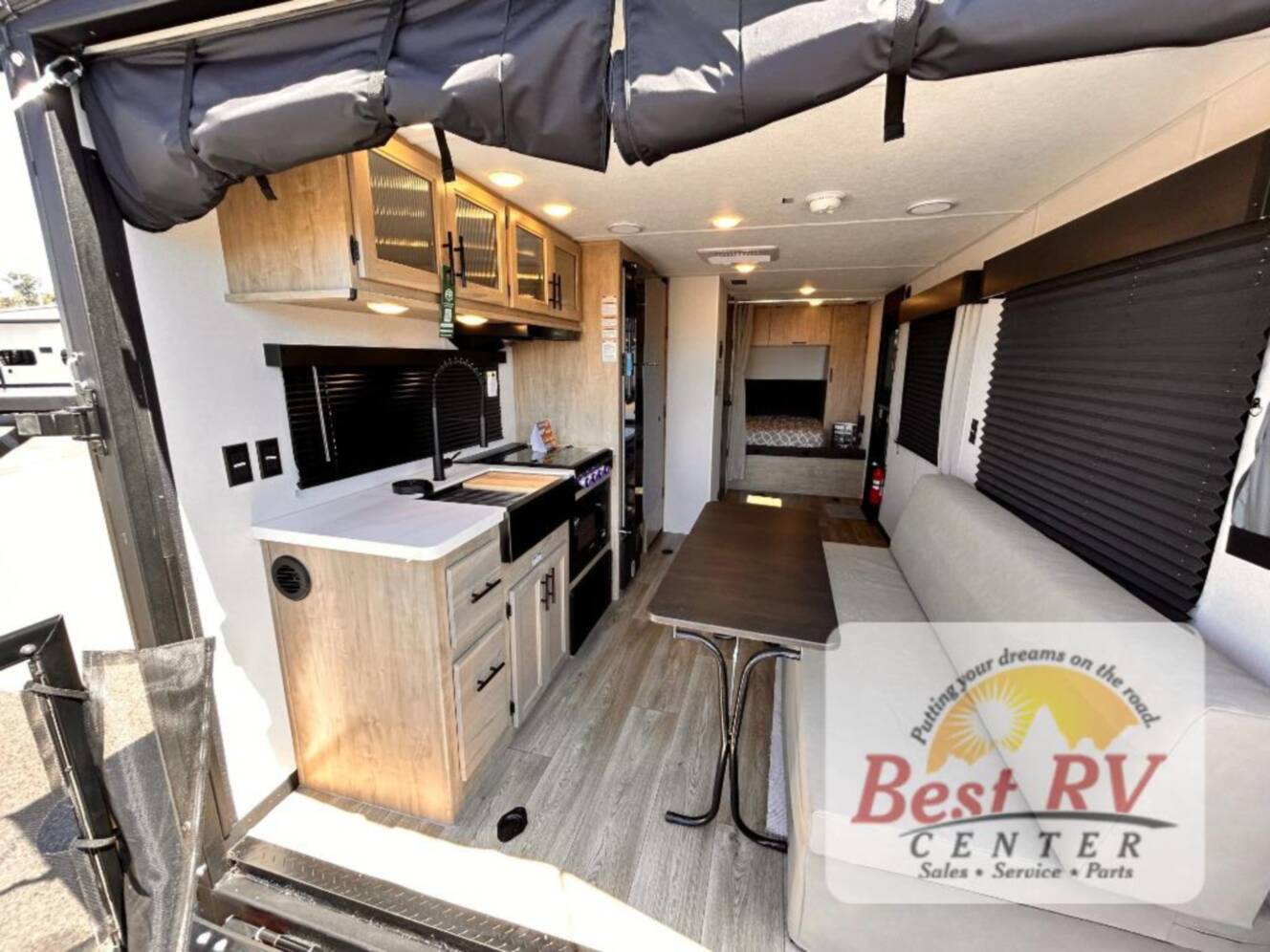 A photo of this 2027 Forest River Rv Cherokee Grey Wolf Black Label 18RRBL