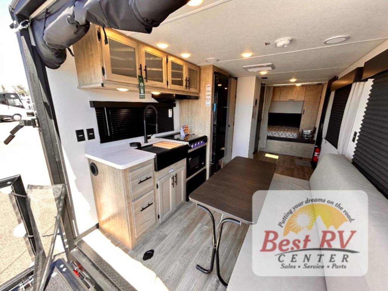 A photo of this 2027 Forest River Rv Cherokee Grey Wolf Black Label 18RRBL