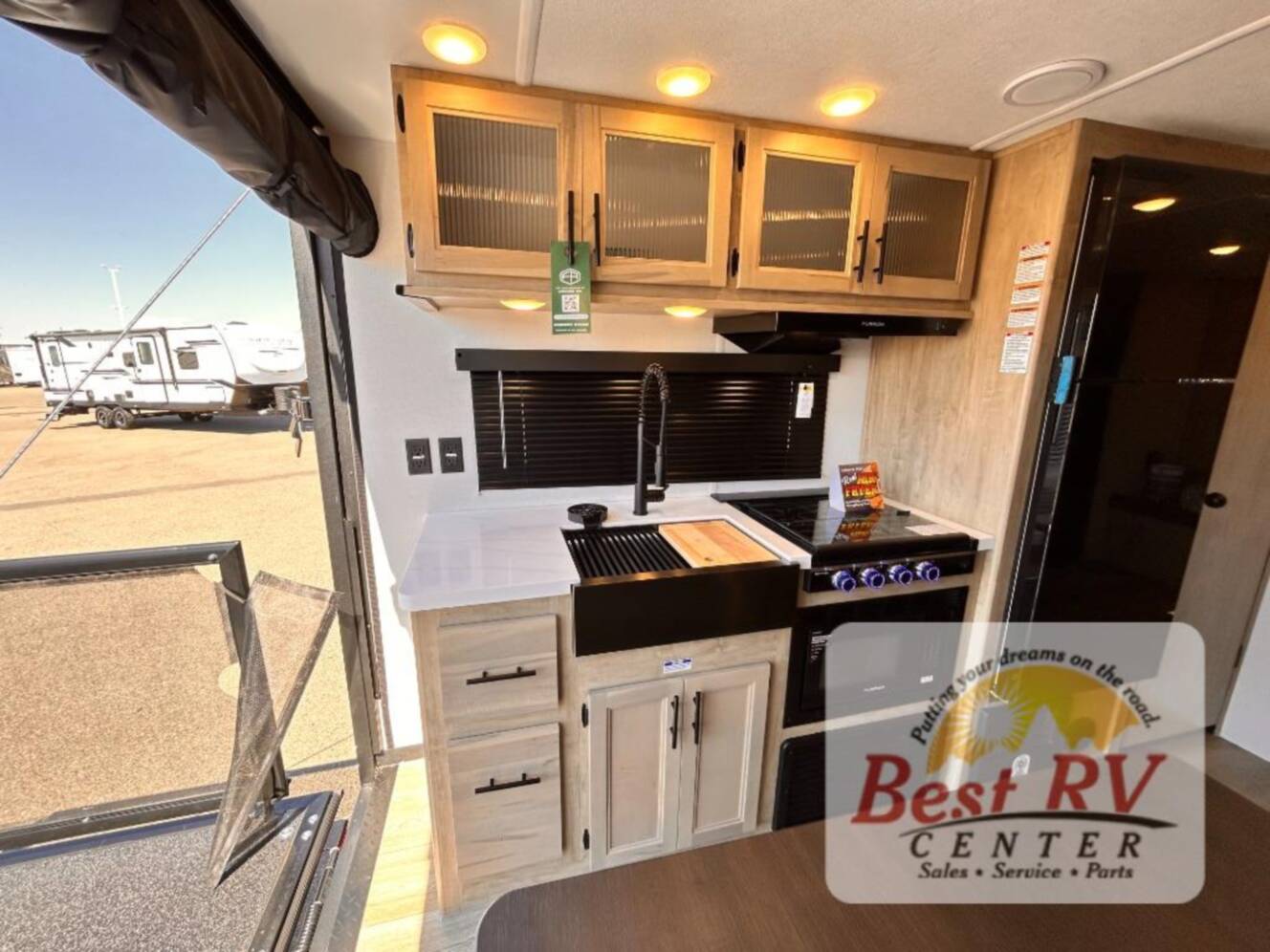 A photo of this 2027 Forest River Rv Cherokee Grey Wolf Black Label 18RRBL