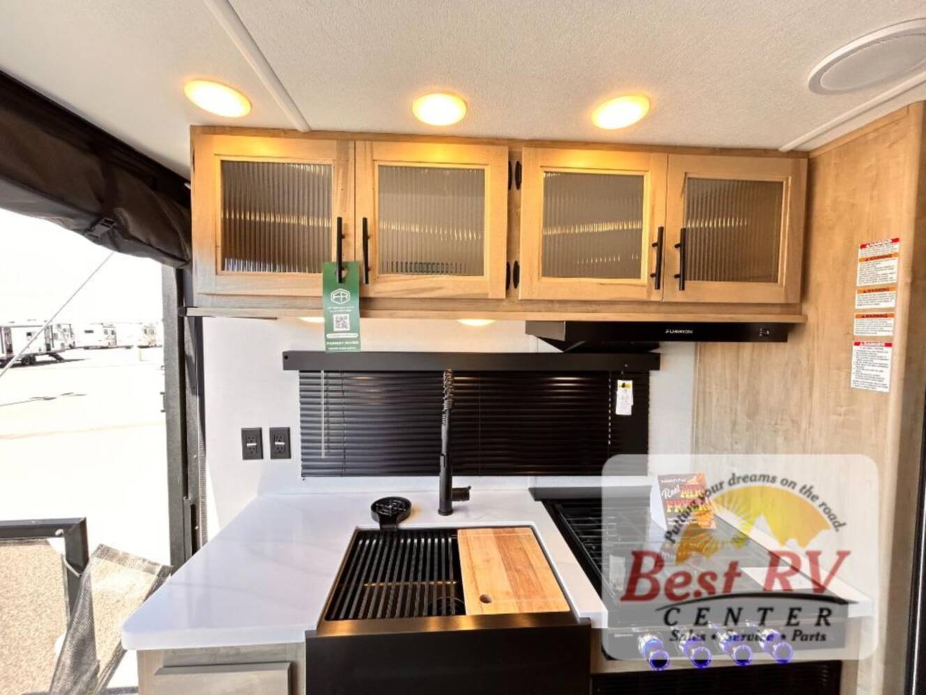 A photo of this 2027 Forest River Rv Cherokee Grey Wolf Black Label 18RRBL
