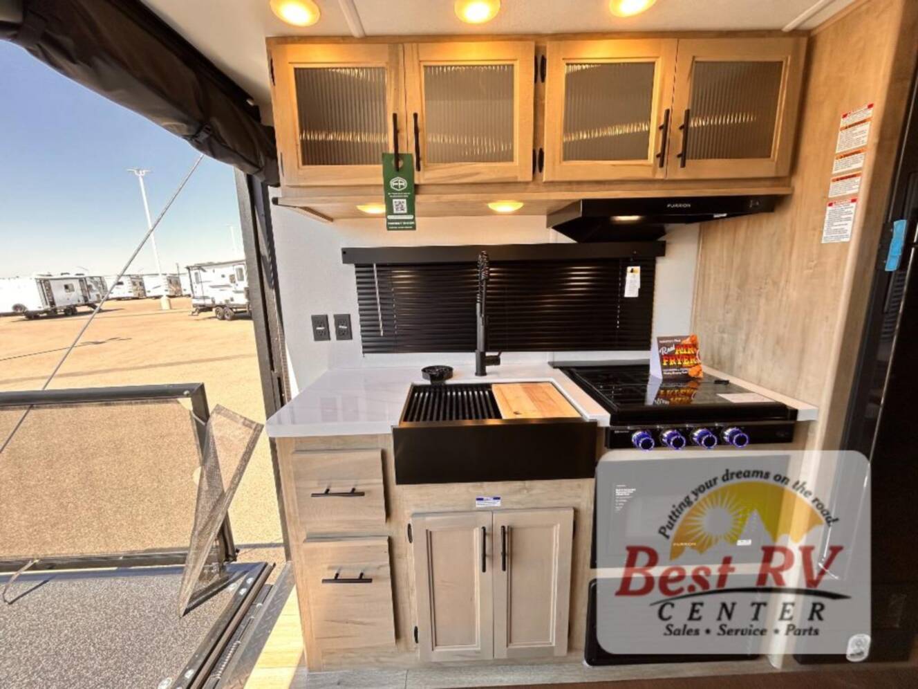 A photo of this 2027 Forest River Rv Cherokee Grey Wolf Black Label 18RRBL