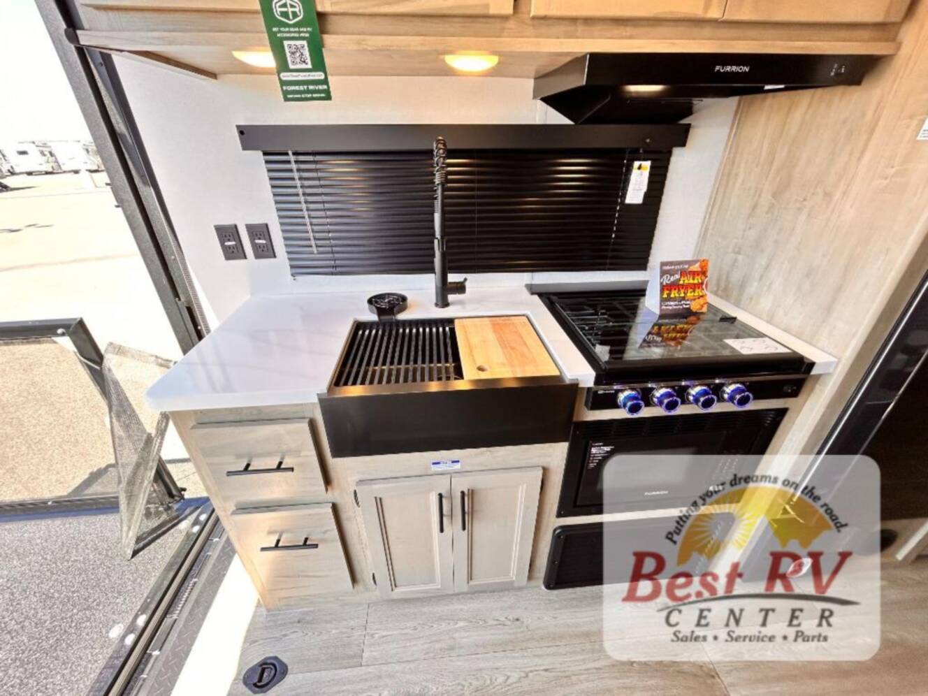 A photo of this 2027 Forest River Rv Cherokee Grey Wolf Black Label 18RRBL
