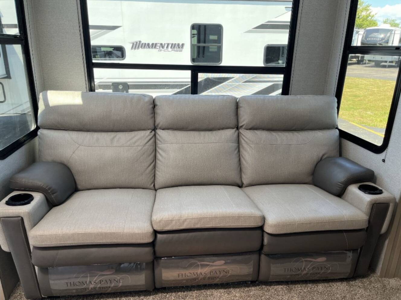A photo of this 2023 Grand Design Momentum G-Class 350G