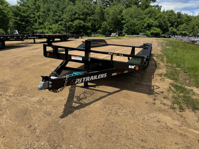 2027 PJ 8.5X16+4 Powder Coated 14K Full Width Partial Tilt in Loudon, NH